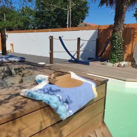 Cottage La Dune Avec Piscine Les Cigales Du Bassin A غوجان-ميستراس المظهر الخارجي الصورة